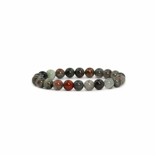 African Bloodstone 6mm/8mm/10mm soothing bracelet crystal healing bracelet for Men/Women Adjustable